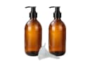 mikken Spülmittelspender 2er Set Braunglas 500 ml mit UV-Schutz Bild 2