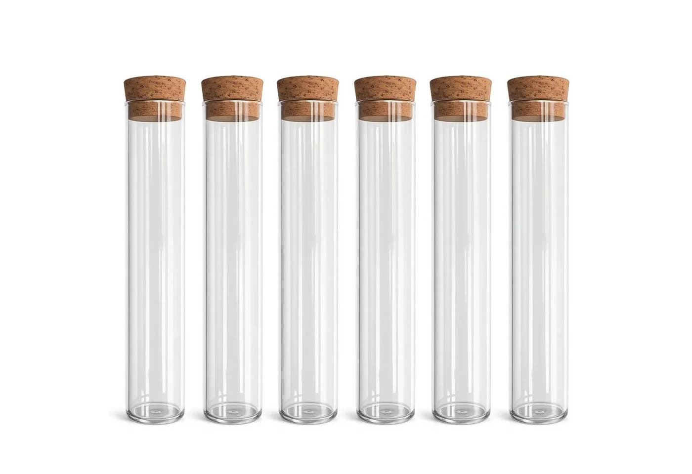 Mikken 6er Set Reagenzgläser 150 ml mit Korken