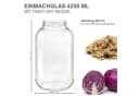 mikken Einmachglas XL 4250 ml 2er Set Schwarz Glas Bild 3