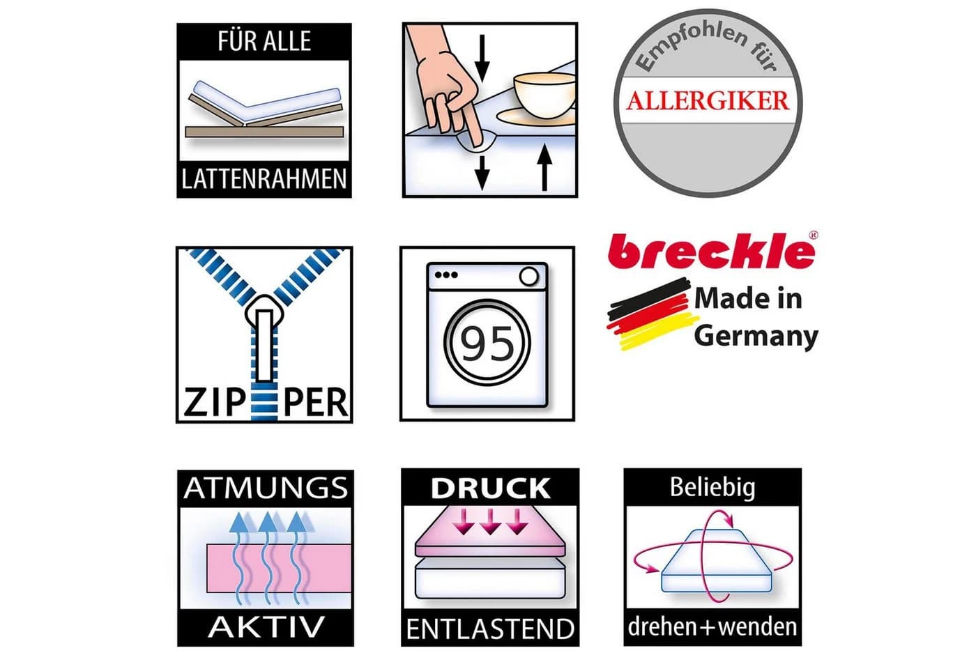 Breckle Viscotopper Matratzenauflage mit Bezug - Bild 3