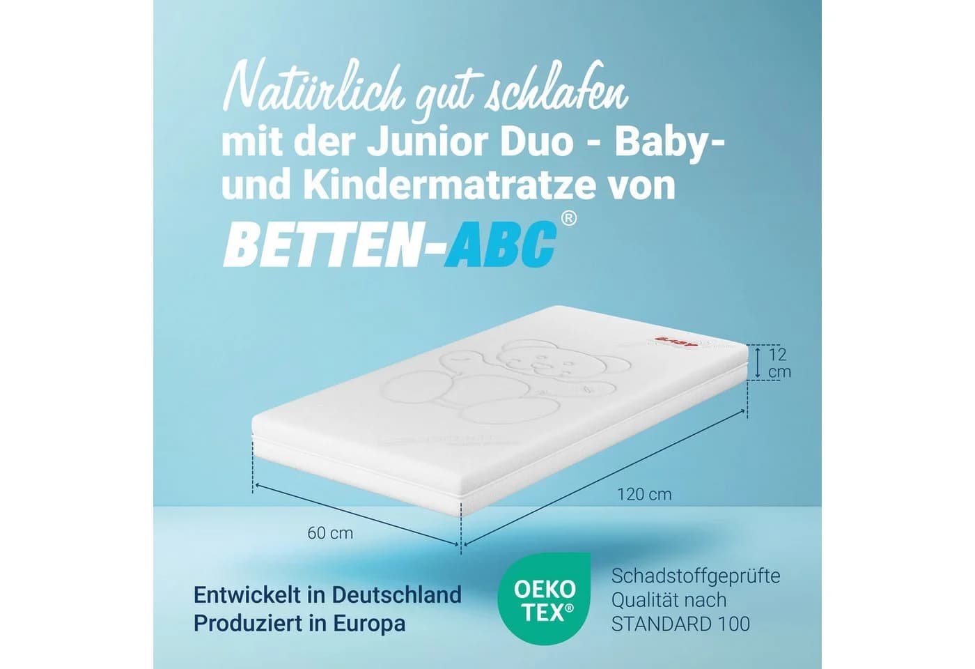 Betten-ABC Kindermatratze Junior-Duo Wendematratze mit Trittkante - Bild 2