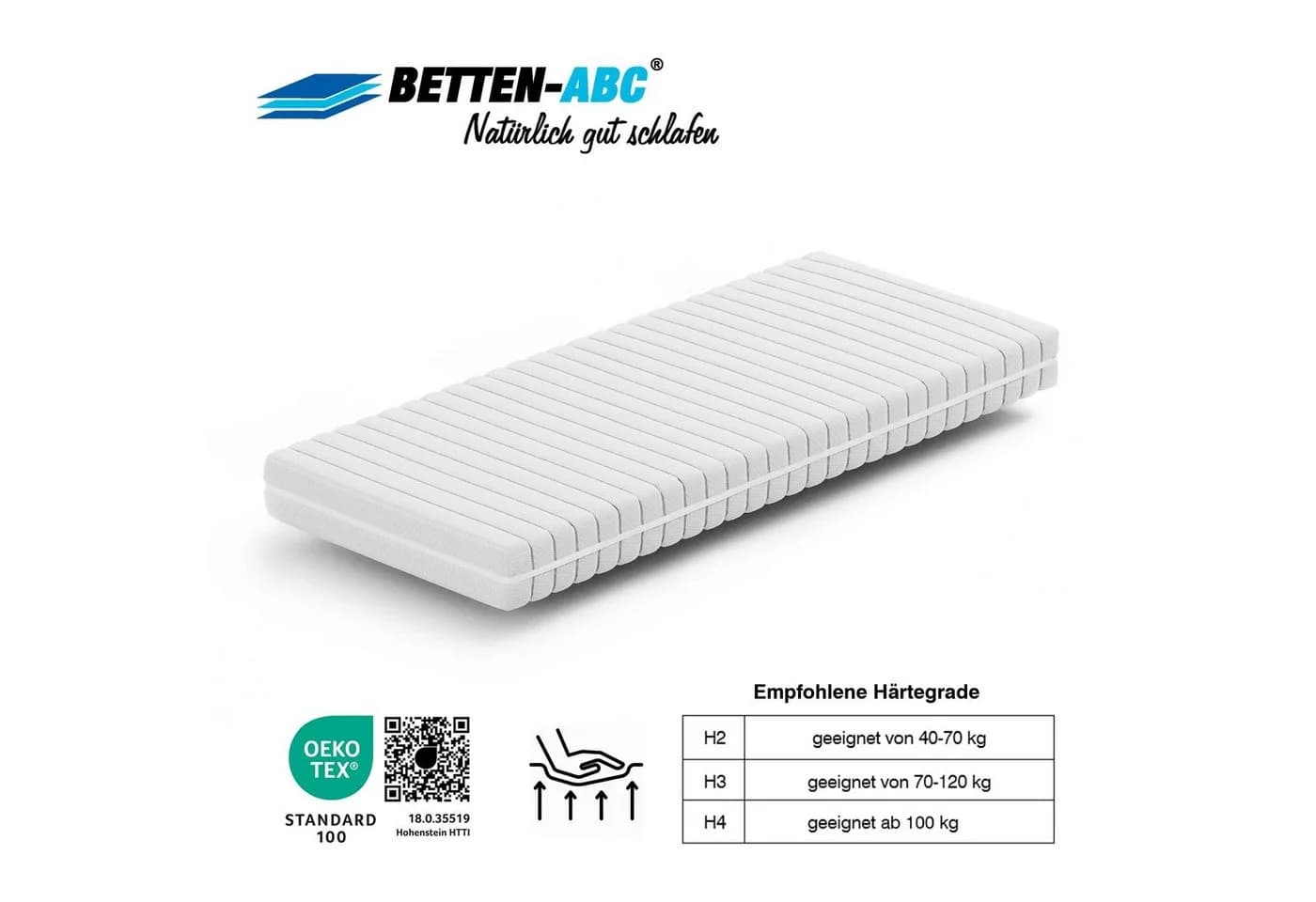 Kaltschaummatratze Betten-ABC KSP-500 XXL Härtegrad H4 16 cm - Bild 5
