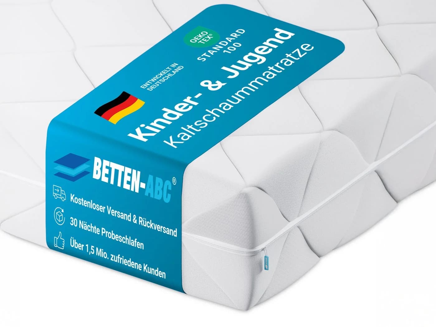 Betten-ABC KidZ Kindermatratze mit waschbarem Bezug und Kaltschaumkern - Bild 2
