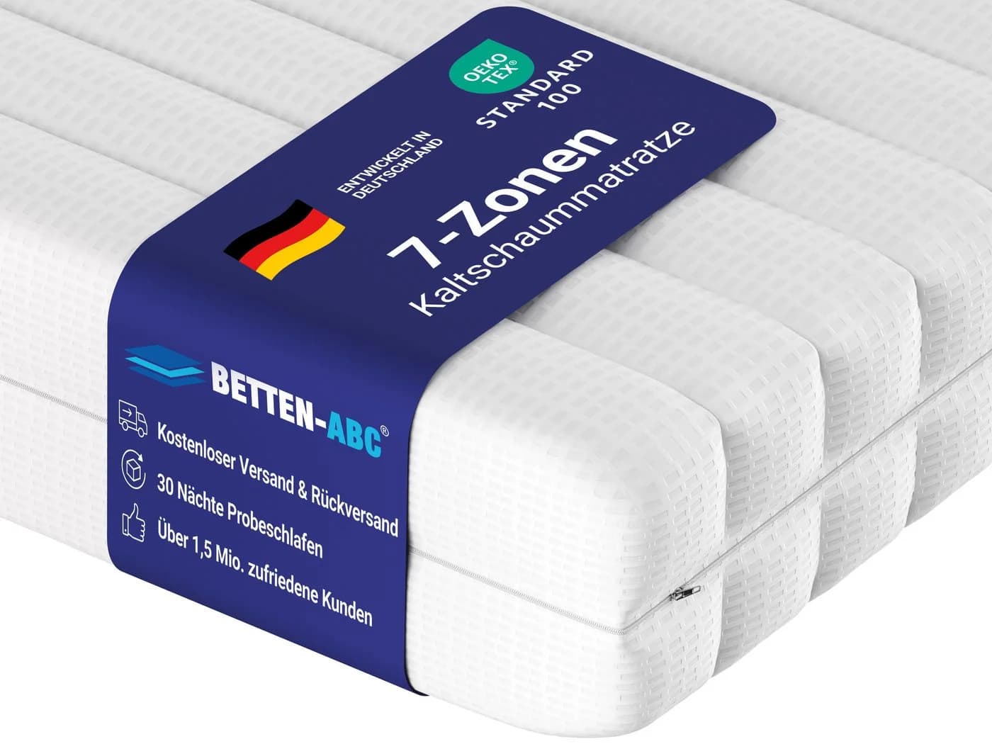 Betten-ABC Kaltschaummatratze KSP-500 XXL Härtegrad H4 16 cm - Bild 2