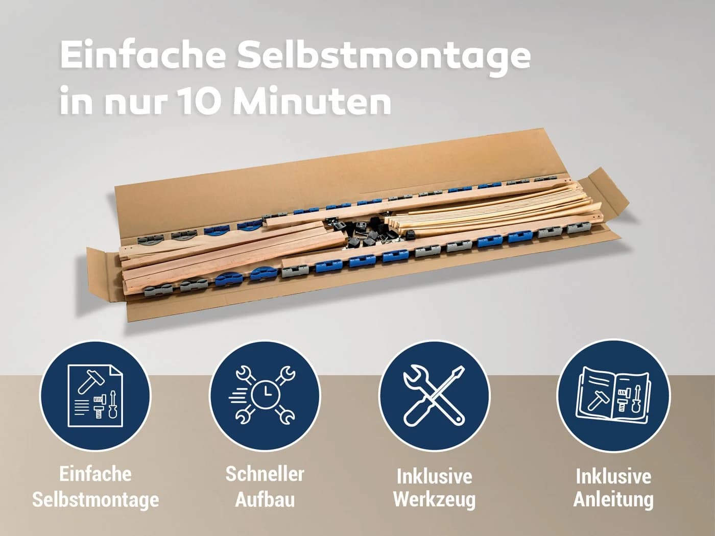 Betten-ABC Lattenrost Superflex NV 7-Zonen Federholzleisten - Bild 5