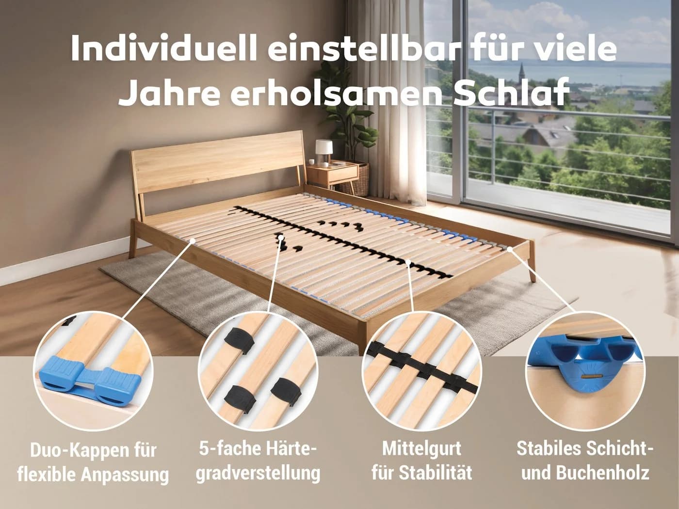 Betten-ABC Lattenrost MaDeRa 7-Zonen-Lattenrost - Bild 5