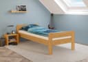 ERST-HOLZ Massivholzbett Einzelbett Kiefer 90x200 cm Braun Bild 1