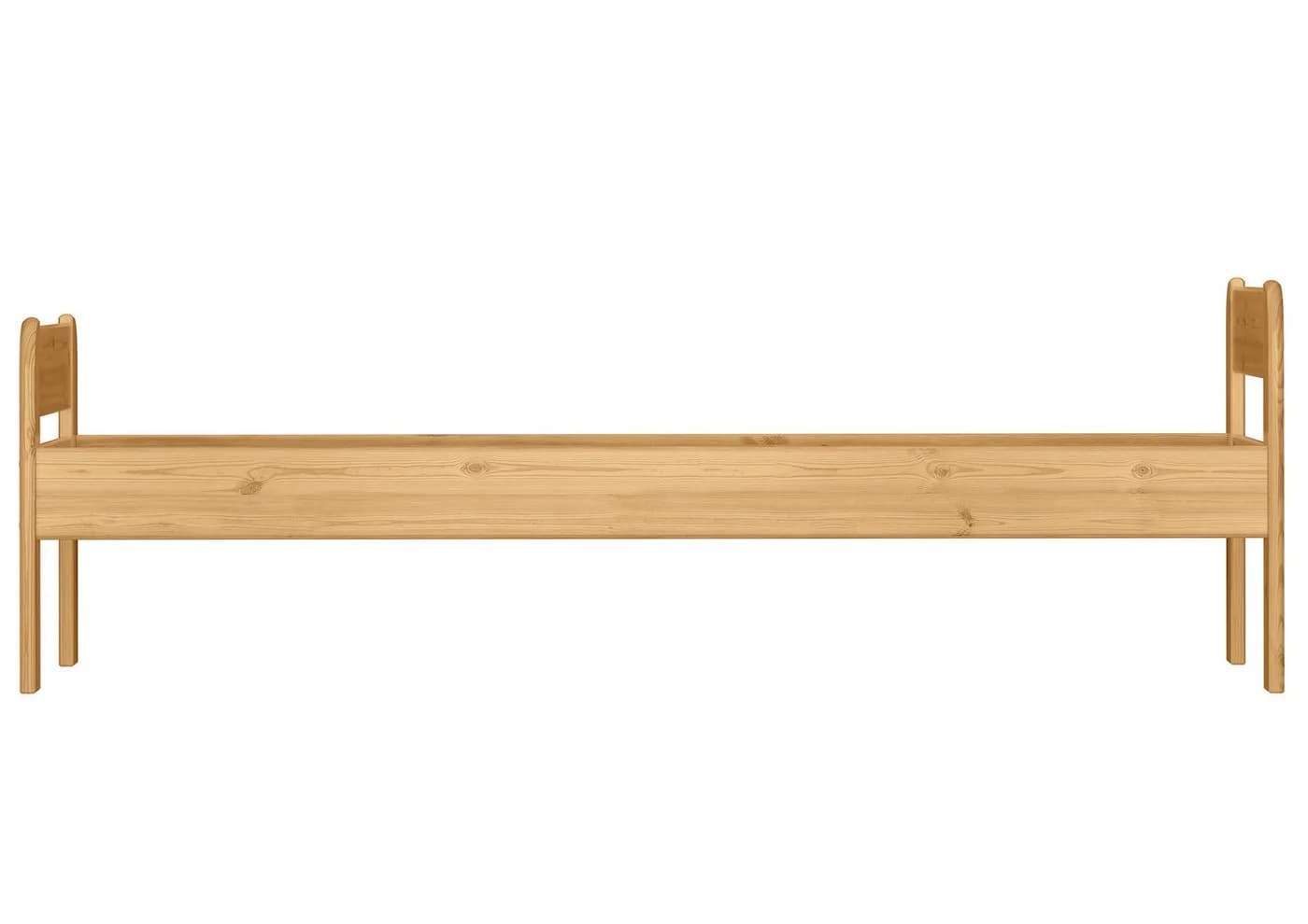 ERST-HOLZ Massivholzbett Einzelbett Kiefer 90x200 cm Braun - Bild 5