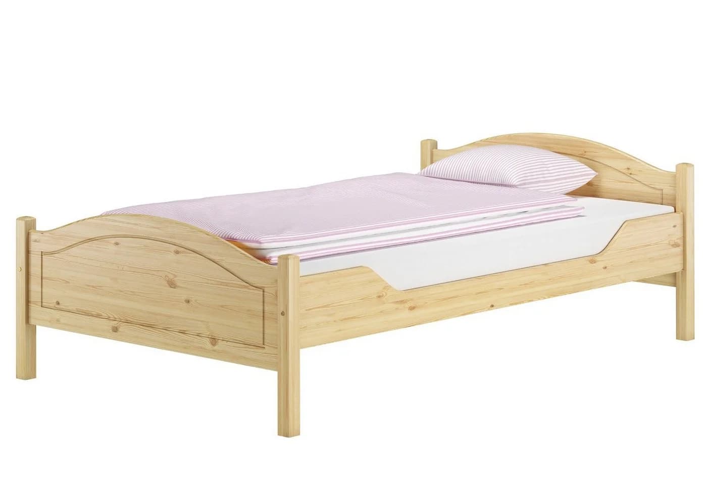 ERST-HOLZ Massivholzbett Landhausstil Kiefer farblos lackiert - Bild 2