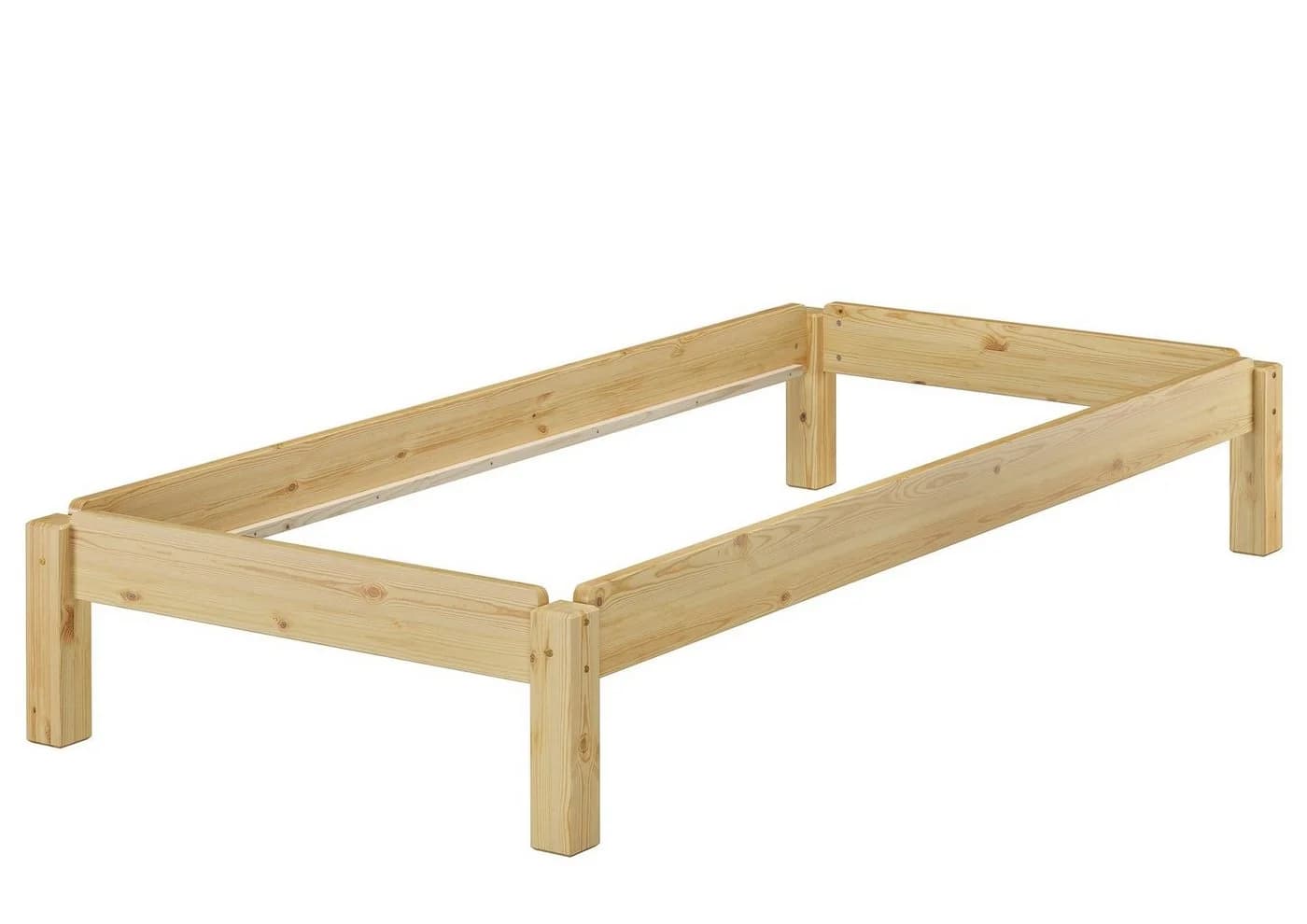 ERST-HOLZ Stapelbett Einzelbett Kiefer Massiv 80x190 cm