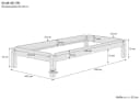 ERST-HOLZ Stapelbett Einzelbett Kiefer Massiv 80x190 cm Bild 3