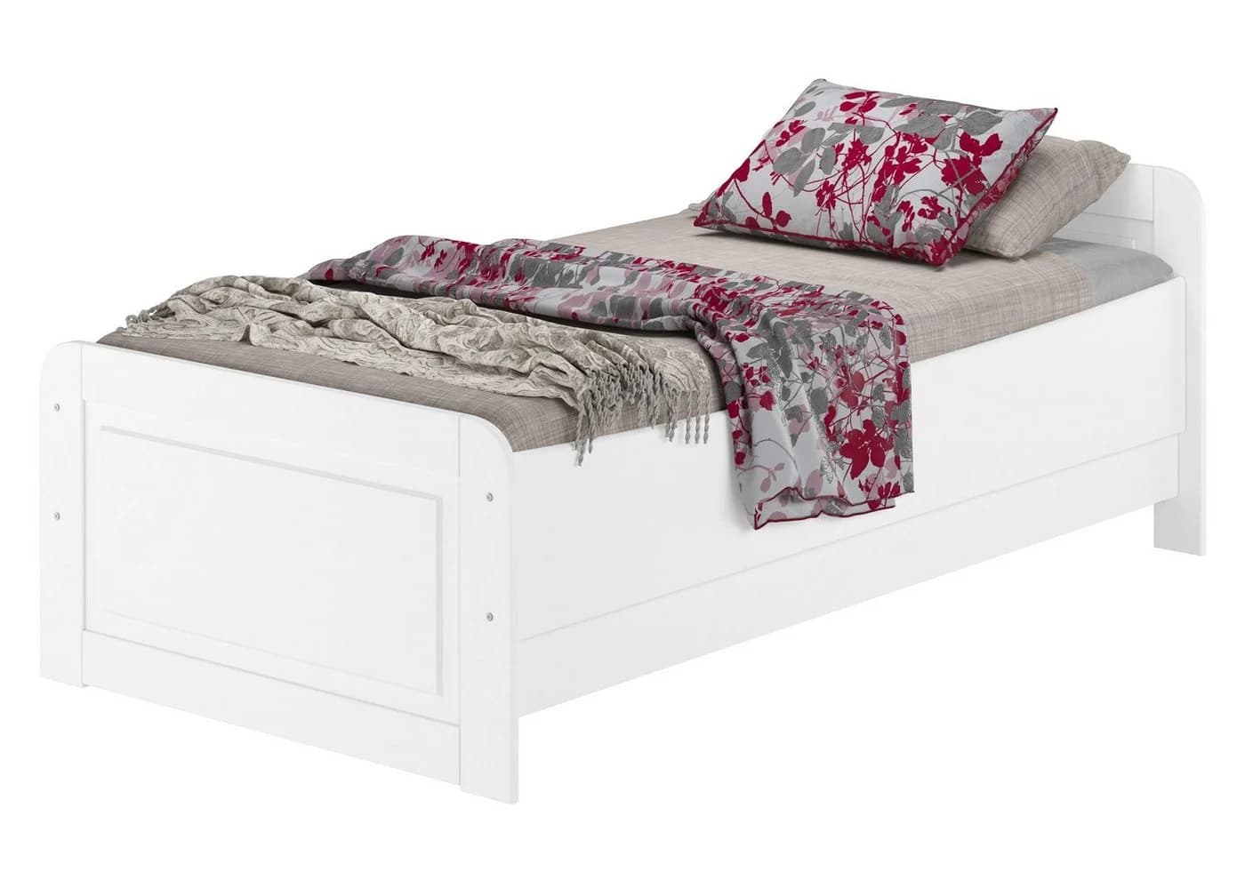 ERST-HOLZ Massivholzbett Weiß Extra Hoch Seniorenbett - Bild 2