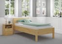 ERST-HOLZ Massivholzbett Kiefer Seniorenbett 100x200 cm farblos lackiert Bild 1