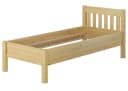 ERST-HOLZ Massivholzbett Kiefer Seniorenbett 100x200 cm farblos lackiert Bild 3