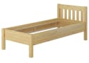ERST-HOLZ Massivholzbett Kiefer Seniorenbett 100x200 cm farblos lackiert Bild 4