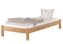 ERST-HOLZ Massivholzbett Einzelbett 100x200 Buche Farblos Lackiert Bild 2