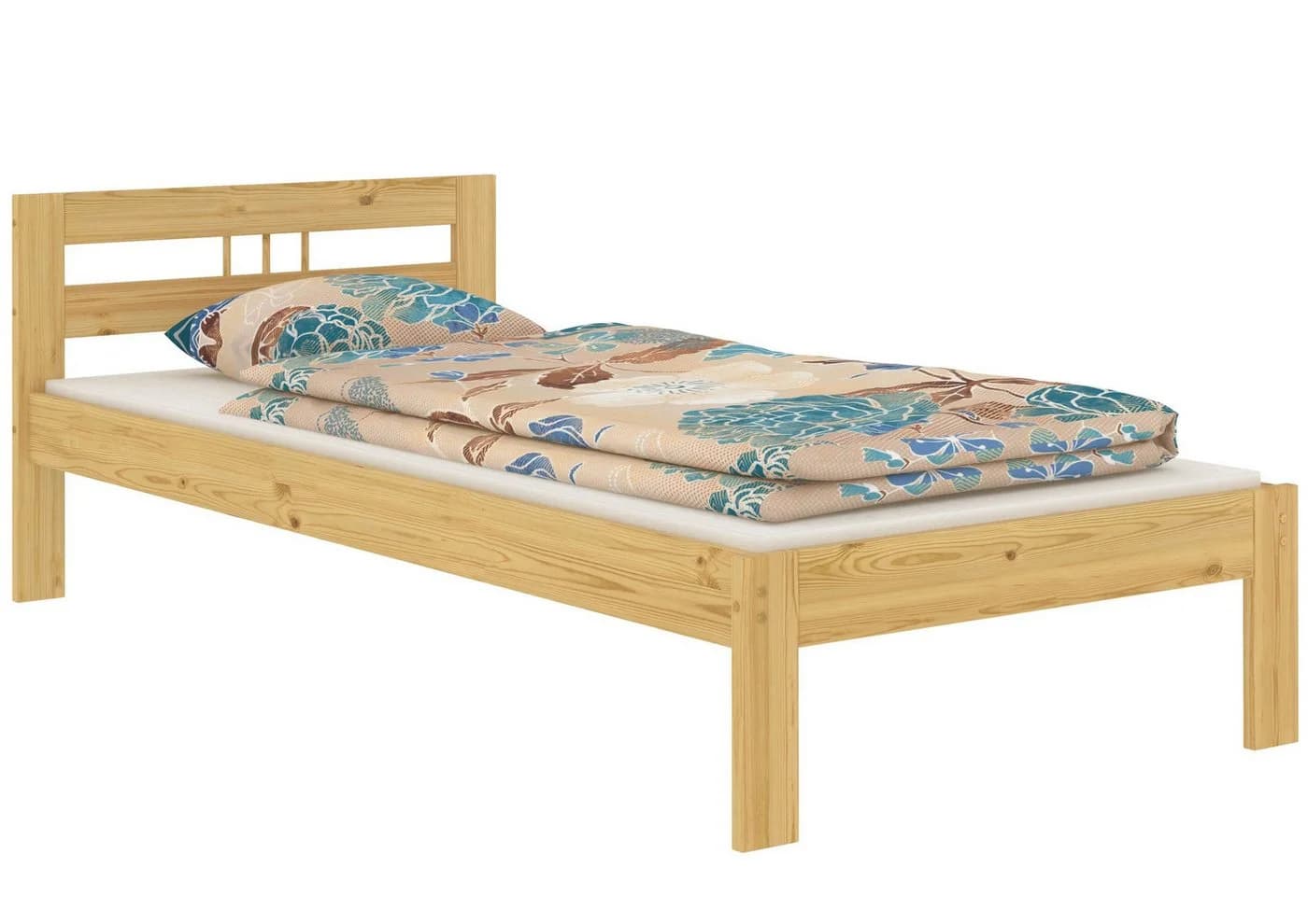 ERST-HOLZ Massivholzbett Futonbett 90x190 Kiefer natur - Bild 2