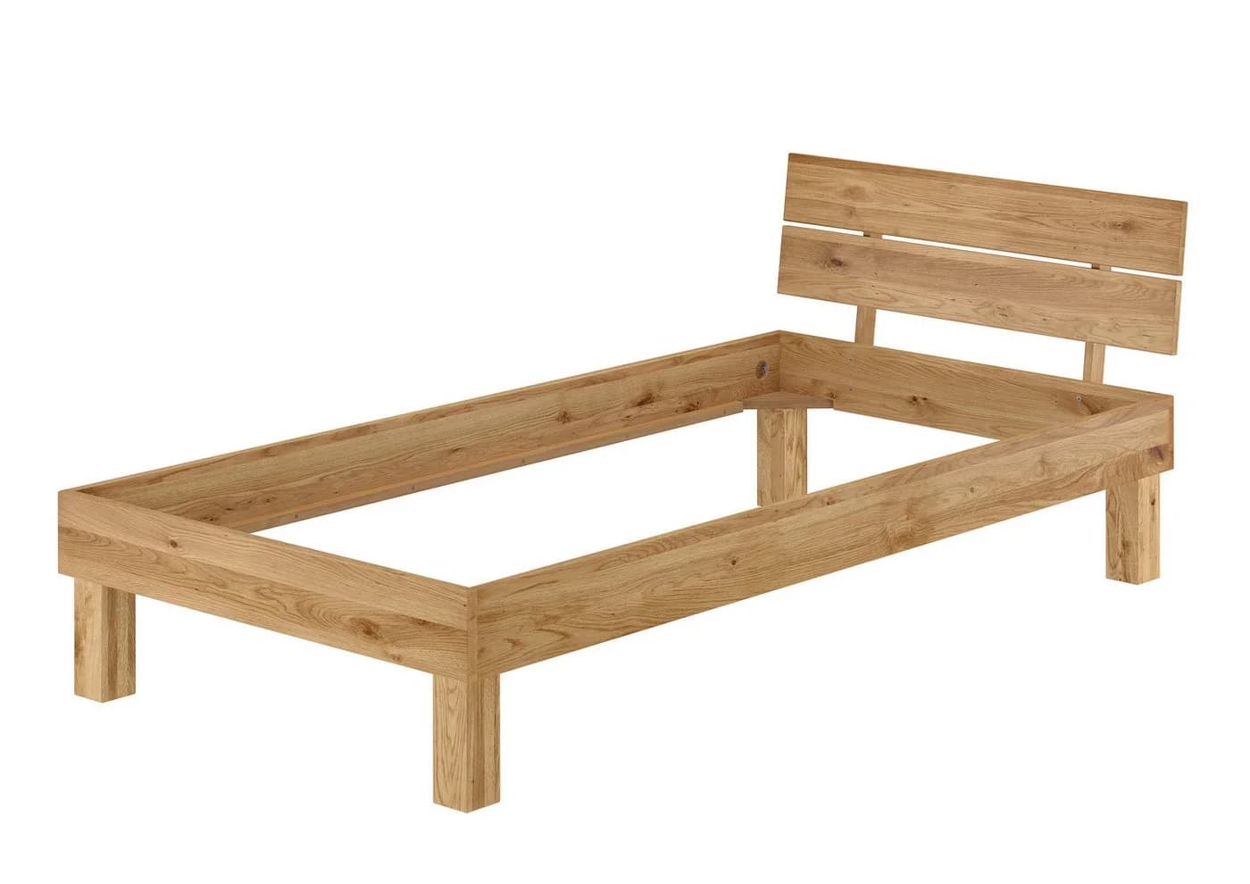 ERST-HOLZ Massivholzbett Eiche Massiv 100x200 cm - Bild 3
