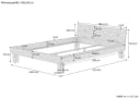 ERST-HOLZ Bettgestell Buche massiv weiß 160x220 cm Bild 3
