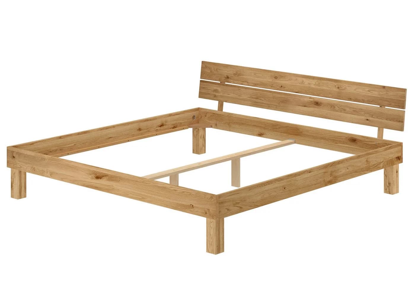 ERST-HOLZ Massivholzbett Kingsize Eiche geölt 200x200 cm - Bild 3
