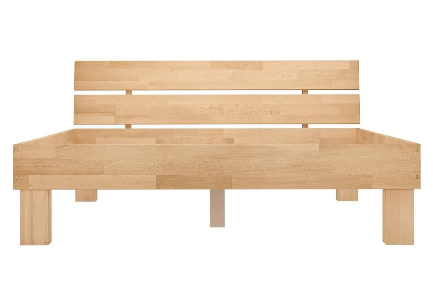 ERST-HOLZ Doppelbett Buche massiv 140x220 cm Überlänge - Bild 5