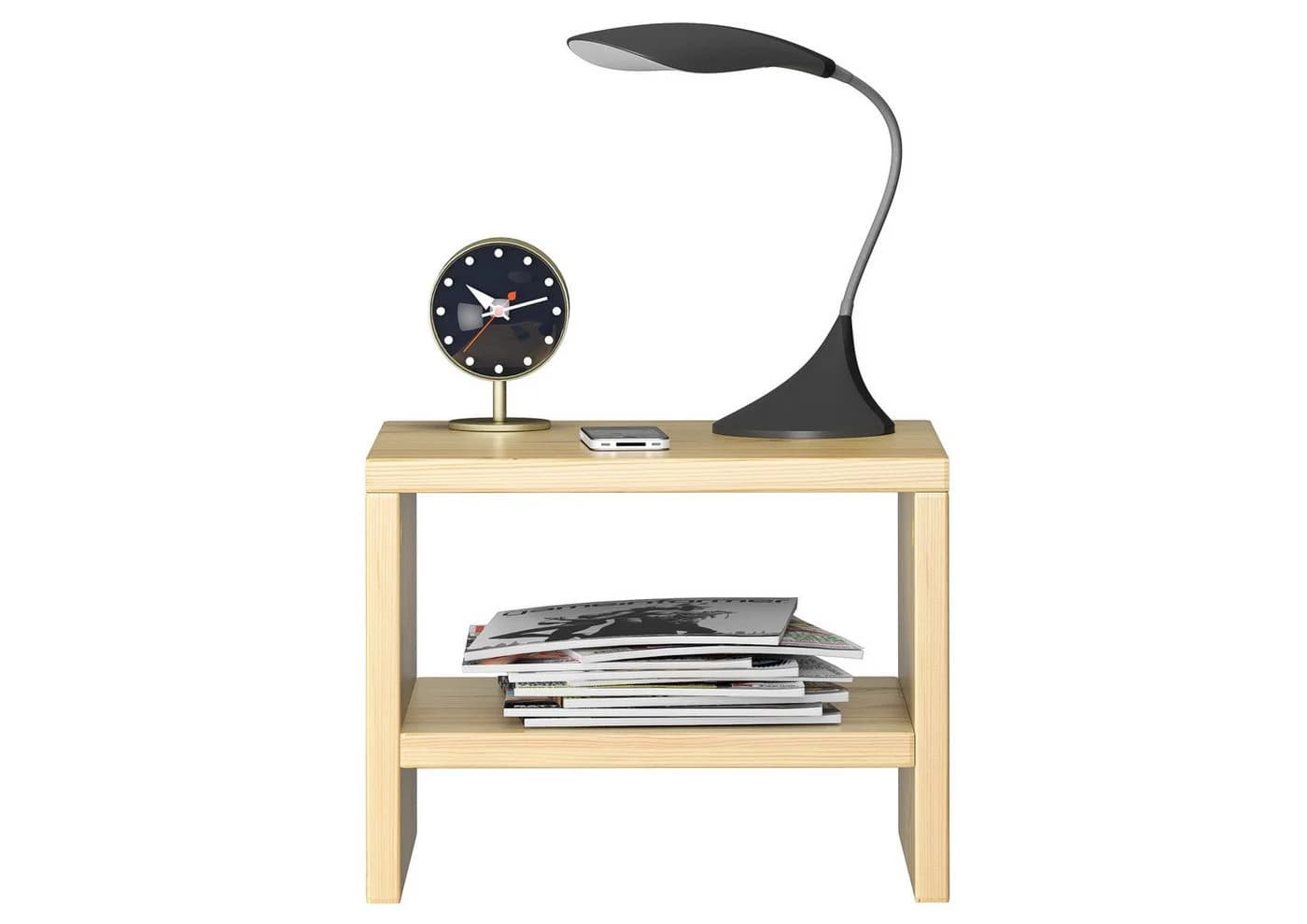 ERST-HOLZ Nachttisch Kiefer Massiv Modern Kubisch - Bild 3