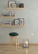 ERST-HOLZ Arbeitshocker Runder Holz-Hocker Kiefer Lackiert Bild 1