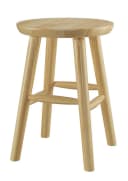 ERST-HOLZ Arbeitshocker Runder Holz-Hocker Kiefer Lackiert Bild 4
