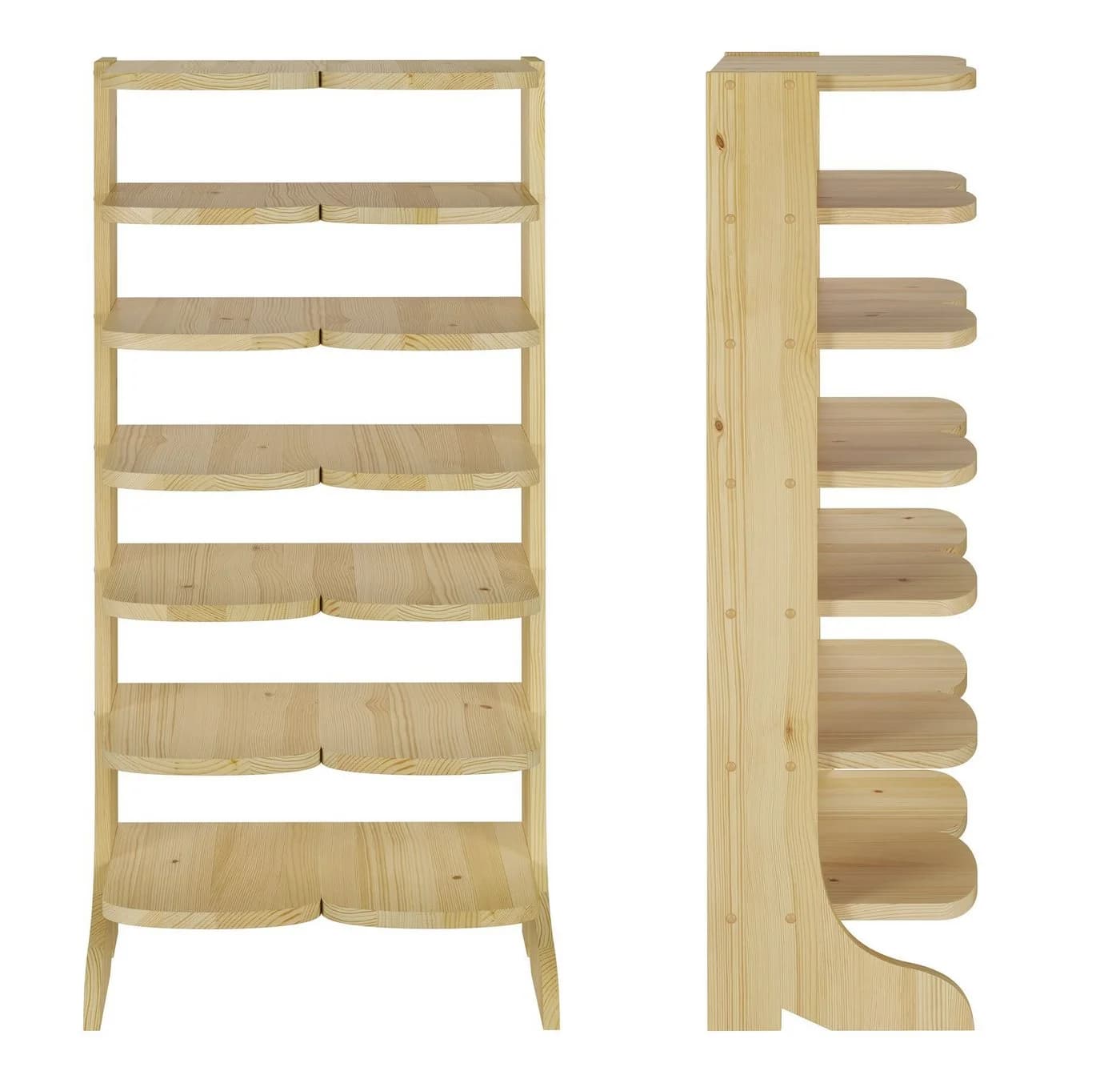 ERST-HOLZ Schuhregal Kiefer Massiv für 14 Paar Schuhe - Bild 5
