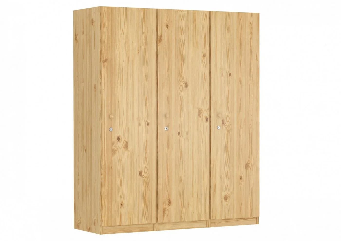 ERST-HOLZ Spind Holzschrank Kiefer Massiv mit 6 Fächern - Bild 5