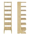 ERST-HOLZ Schuhregal Massivholz Kiefer für 7 Paar Schuhe Bild 5