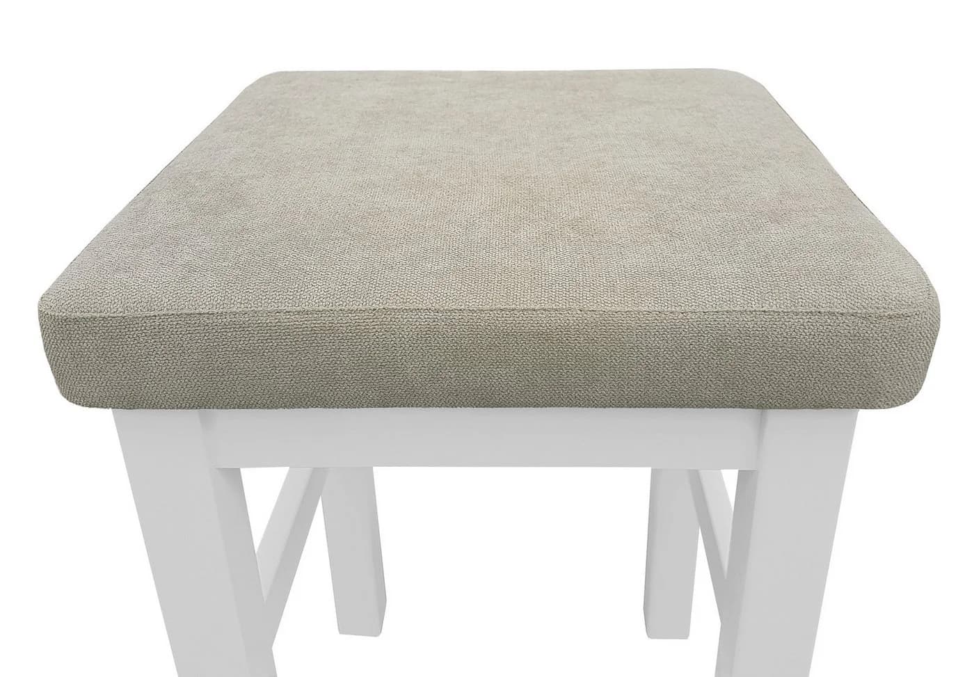 ERST-HOLZ Arbeitshocker Weiß Massivholz Kiefer - Bild 3
