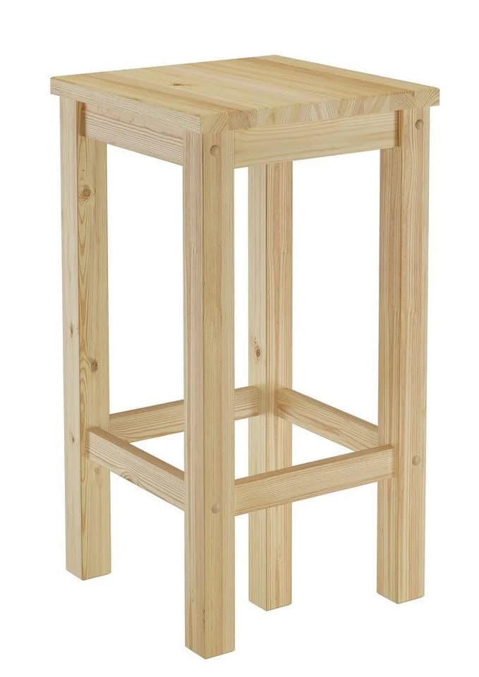 ERST-HOLZ Barhocker Kiefer Massivholz Tresenhocker 60/80 cm - Bild 2
