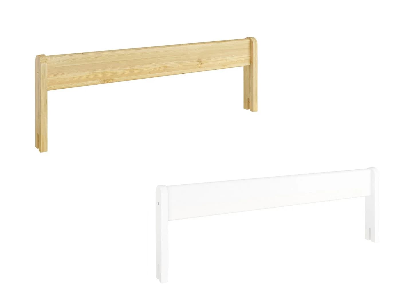 ERST-HOLZ Bettschutzgitter Kindersicherung massiv Kiefer weiß lackiert - Bild 2