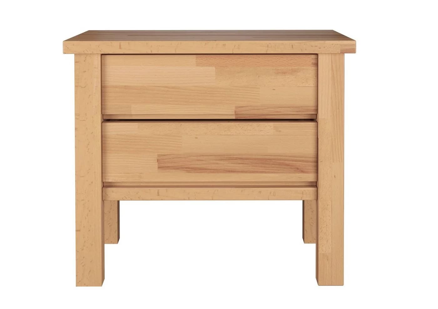 ERST-HOLZ Nachtkommode Buche geölt Massivholz Zwei Schubladen - Bild 4