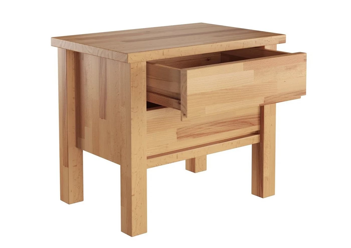 ERST-HOLZ Nachtkommode Buche geölt Massivholz Zwei Schubladen - Bild 5