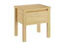 ERST-HOLZ Nachttisch Kiefer massiv mit Schublade farblos lackiert Bild 2