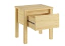 ERST-HOLZ Nachttisch Kiefer massiv mit Schublade farblos lackiert Bild 5