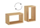 ERST-HOLZ Wandregal Buche massiv schwebend lackiert Bild 4