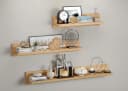 ERST-HOLZ Wandregal Buche massiv Klarlack L-Design Bild 1