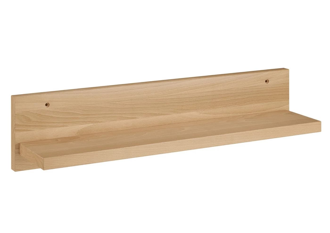 ERST-HOLZ Wandregal Buche massiv Klarlack L-Design - Bild 3