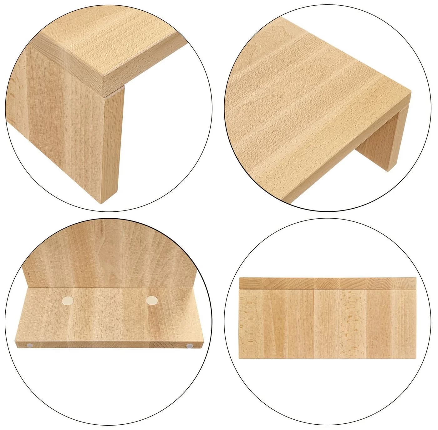 ERST-HOLZ Wandregal Tischaufsatz Monitorständer Buche massiv - Bild 5