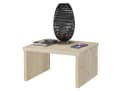 ERST-HOLZ Nachttisch Niedrig aus Massiv-Fichte Metallfrei Beige Bild 3
