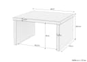 ERST-HOLZ Nachttisch Niedrig aus Massiv-Fichte Metallfrei Beige Bild 4