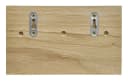 ERST-HOLZ Schlüsselleiste Eiche mit Ablage & schwarzen Haken Bild 5