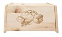 ERST-HOLZ Zirbenholz Brotbox mit Klappe und Relief-Gravur Bild 2