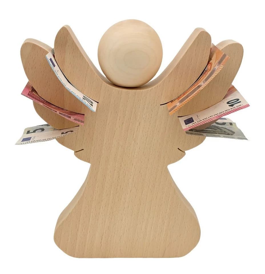 ERST-HOLZ Holzengel Schutzengel Dekoobjekt Buche - Bild 4