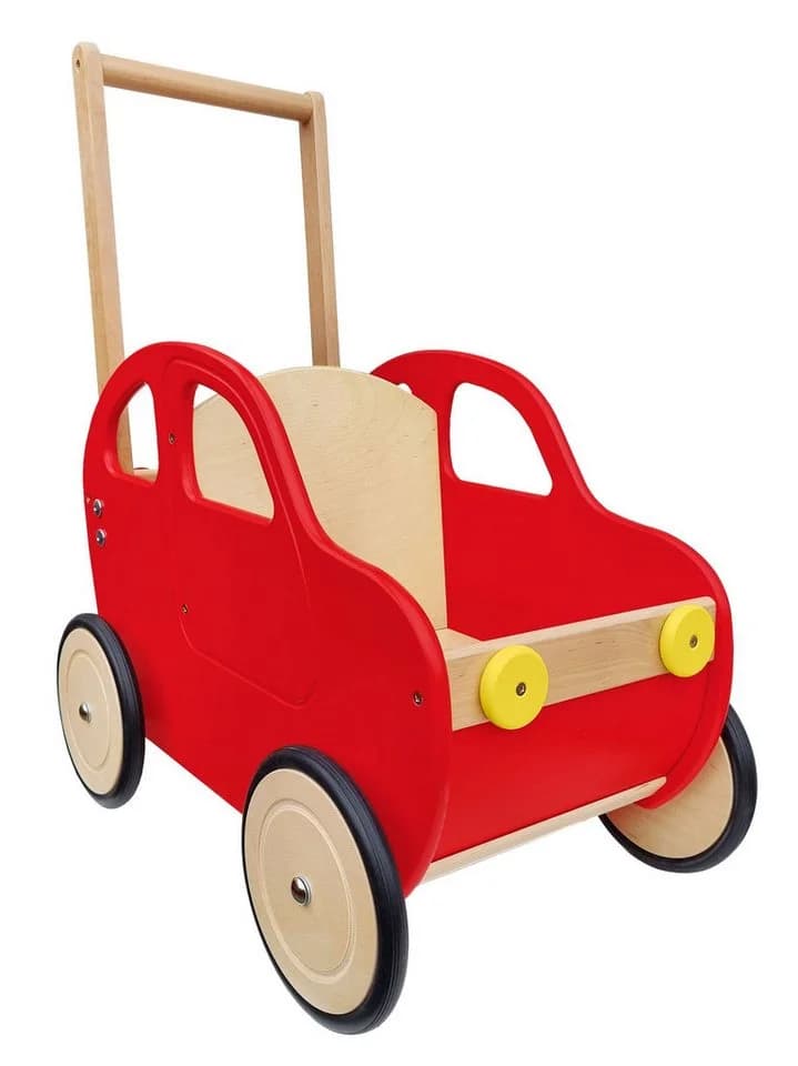 ERST-HOLZ Puppenwagen Lauflernwagen Rotes Auto - Bild 3