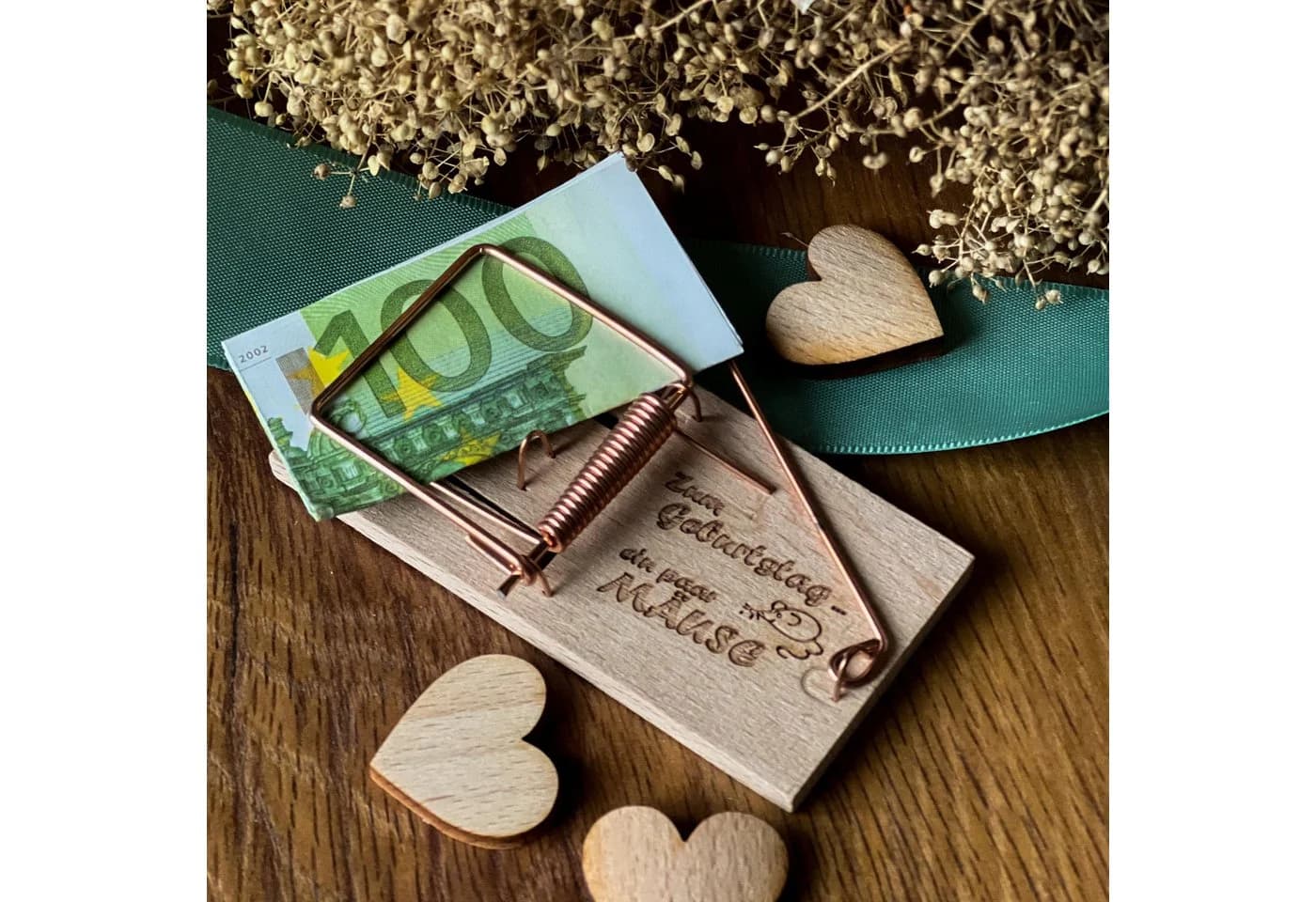 Spruchreif® Spardose Mausefalle Geldgeschenk