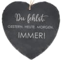 Spruchreif® Dekohänger Großes Schieferherz mit Gravur Bild 1